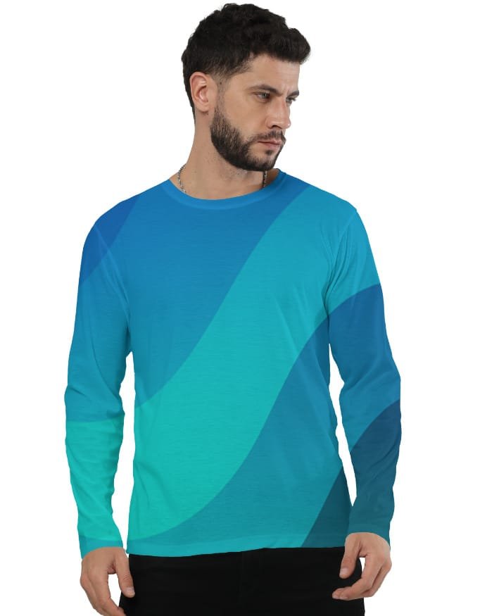 men's aop full sleeve tee